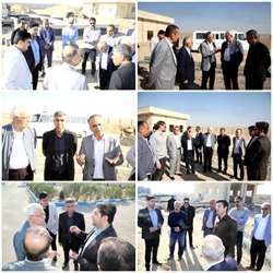 بازدید مدیرعامل شرکت شهرک های صنعتی تهران از پروژه تصفیه خانه پساب شهرک صنعتی شمس آباد