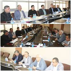 نشست مدیرعامل شهرک های صنعتی تهران با هیئت مدیره شهرک شمس آباد