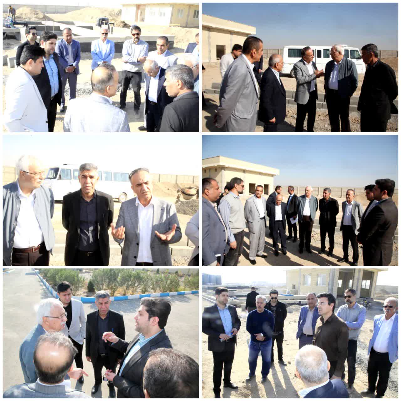 بازدید مدیرعامل شرکت شهرک های صنعتی استان تهران از پروژه تصفیه خانه پساب کانال محمدیه